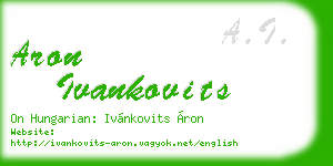 aron ivankovits business card